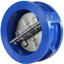 Клапан обратный чугун 2/створ 3050 Ду 150 Ру16 Тмакс=120 оС межфл створки чугун+EPDM Benarmo