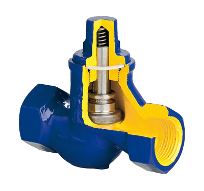 КЛАПАНЫ ОБРАТНЫЕ ZETKAMA СЕРИИ V277 DN 15-50 / PN 16 / Присоединение: Р/Р / Уплотнение: Металл по металлу / Запорный орган: Сталь нержавеющая / Корпус: Чугун серый