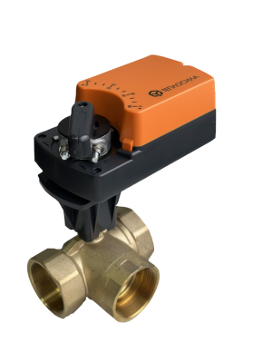 Регулирующие краны шаровые с электроприводом поворотным TBV ТЕПЛОСИЛА