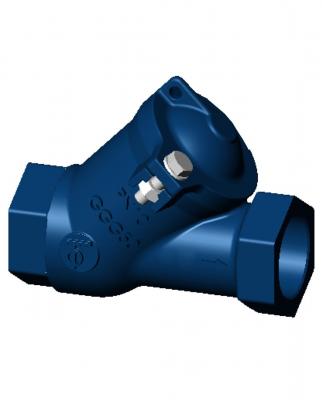 Обратный клапан шаровой резьбовой для канализации под давлением и других применений муфтовый DN25-080 PN16. ABRA-D022S-NBR