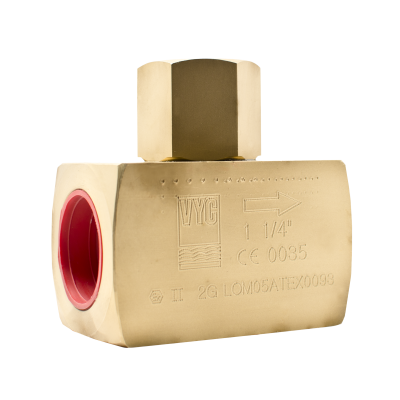 КЛАПАНЫ ОБРАТНЫЕ VYC СЕРИИ 179-01 DN 8-50 / PN 200 / Присоединение: Р/Р / Уплотнение: Металл по металлу / Запорный орган: Сталь нержавеющая / Корпус: Латунь