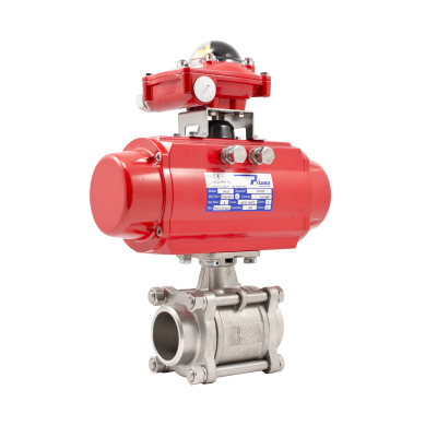 КРАНЫ ШАРОВЫЕ АДЛ BV17 С ПНЕВМОПРИВОДОМ DN 8-100 / PN 40-64 / Присоединение: Ф/Ф,Р/Р / Управление: Пневмопривод / Полнопроходной / Корпус: Сталь нержавеющая