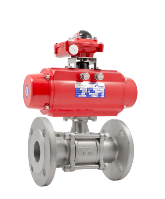 КРАНЫ ШАРОВЫЕ АДЛ BV17 С ПНЕВМОПРИВОДОМ DN 8-100 / PN 40-64 / Присоединение: Ф/Ф,Р/Р / Управление: Пневмопривод / Полнопроходной / Корпус: Сталь нержавеющая