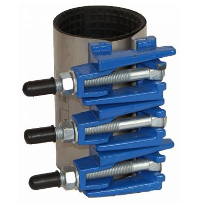 Ремонтный хомут IDRA  -  IDROXGIS Dn50-600, Ру16, Т=120С, EPDM, корпус-нерж.ст.,замок-GGG50, крепеж-нерж.ст.