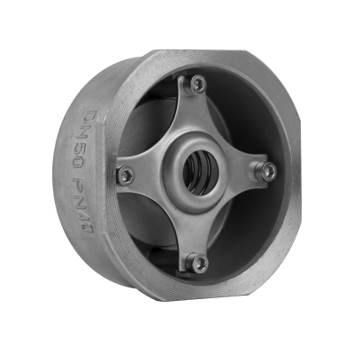 КЛАПАНЫ ОБРАТНЫЕ ГРАНЛОК СЕРИИ CVS40 DN 15-250 / PN 40 / Присоединение: М/Ф / Уплотнение: Металл по металлу / Запорный орган: Сталь нержавеющая / Корпус: Сталь нержавеющая