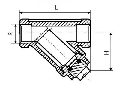 Danfoss Y666 Фильтр сетчатый с внутренней резьбой