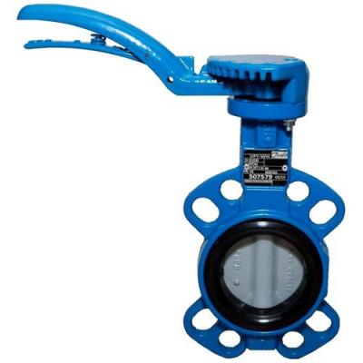 Дисковый поворотный затвор с металлической рукояткой VFY-WH (диск - нержавеющая сталь)