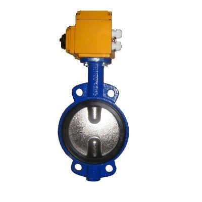 Затвор дисковый поворотный чугунный межфланцевый PN16, уплотнение EPDM или NBR с электроприводом. Затвор дисковый ABRA BUV-VF(.)D(.)EASTRN с электроприводом 1х220В ПК Сатурн