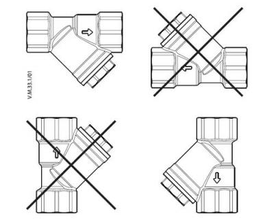 Danfoss FVR-D Фильтр сетчатый со спускным краном